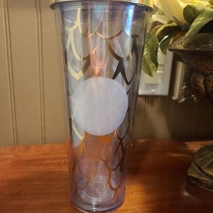 Starbucks Gold Clear Collectible Tumblr Cup box 69